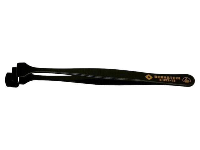 Pensetă BERNSTEIN ESD 130mm pentru poziționare elemente SMD, oțel inoxidabil
