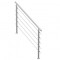 Balustrada inox, 4-5 trepte Vivatechnix, 1500 x 104 x 1060 mm, Unghi reglabil 0&deg; - 45&deg;, accesorii prindere