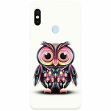 Husa silicon pentru Xiaomi Mi A2, Colorful Owl Illustration