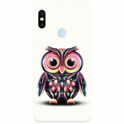 Husa silicon pentru Xiaomi Mi A2, Colorful Owl Illustration foto