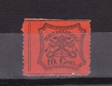 TSV @ - 1868 MICHEL 22 - STATUL PAPAL, 10 cent, fără gumă MH/*, Nestampilat