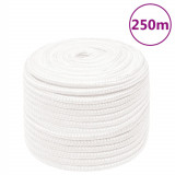 Gossi franghie de barca, alb complet, 14 mm, 250 m, polipropilena