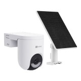 Camera IP Wi-Fi6 &amp; 4G PT + Panou solar 5W, 2K+, baterie 5.200 mAh, Audio, IR+WL 15m, Alarma - Ezviz CS-HB8c-4G-KIT SafetyGuard Surveillance