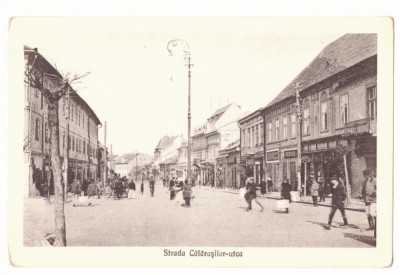 2708 - TARGU-MURES, street stores, Romania - old postcard - unused foto