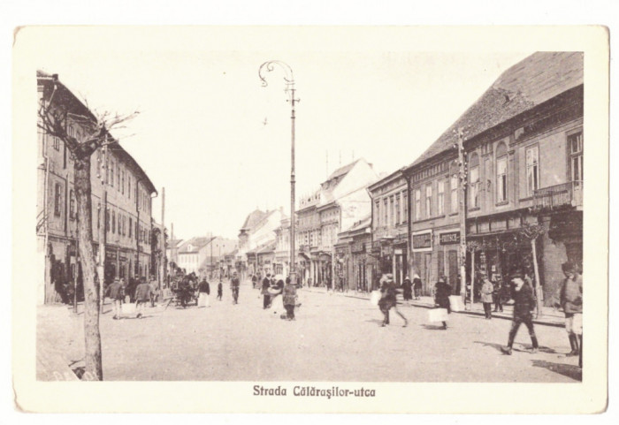 2708 - TARGU-MURES, street stores, Romania - old postcard - unused