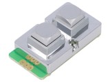 Tastatură metalică cu 2 butoane, rezistență mecanică 1.000.000 cicluri