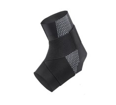 Orteza de protectie pentru glezna cu benzi de fixare elastice, marime universala, neagra