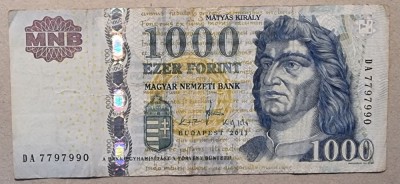 1000 forint Ungaria - 2011 foto