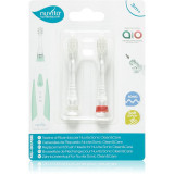 Nuvita Sonic Clean&amp;Care Replacement Brush Heads Capete de schimb pentru baterie sonic periuta de dinti pentru bebeluși Sonic Clean&amp;Care Medium Red/Whi