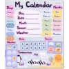Calendar Magnetic Educativ Fiesta Crafts, 31x35cm, 40 Piese Magnetice, Joc Montessori interactiv, invatam zilele, lunile si vremea, 4+ ani