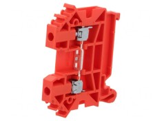 Conector de Șine Roșu 0,5-4mm2 2 Borne TS35