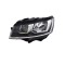 Far Volkswagen Transporter/Multivan (T6.1), 04.2019-, montare fata, stanga, H15+H7+WY21W; electric; cu capace; cu motor; cu becuri; halogen, VALEO