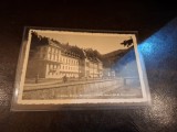 Carte postala , Baile Slanic-Moldova , Hotel Racovita si Inhalatorul , alb negru - Necirculata
