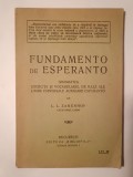 L. L. Zamenhof - Fundamento de esperanto: gramatica, exerciții și vocabularul de bază... (ediție veche)