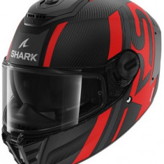 Casca Moto Shark Sparton RS Carbon Shawn Mat Negru / Rosu / Carbon Marimea XXL HE8156E-DAR-XXL