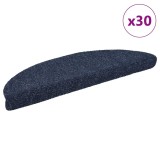 Cumpara ieftin Covorase autoadezive pentru scari, 30 buc., 56x17x3 cm, semirotunde, albastre