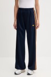 Adidas Originals pantaloni de trening Firebird culoarea bleumarin, cu imprimeu, JW1229