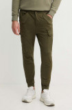 Alpha Industries pantaloni de bumbac Airman Pant culoarea verde 188201.142-green