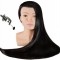 Cap De Antrenament Cu Bust Alicja 80 Cm Negru Par Termic + M&acirc;ner Coafura Pieptănat