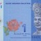 MALAEZIA █ bancnota █ 1 Ringgit █ 2017 █ P-51b █ POLYMER █ UNC █ necirculata