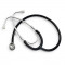 Stetoscop neonatal Little Doctor LD Prof III, metalic, diafragma 20 mm, izolat fonit, forma Y, Negru/Argintiu