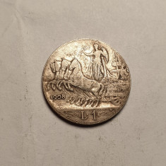 Italia 1 Lira 1908 Rara