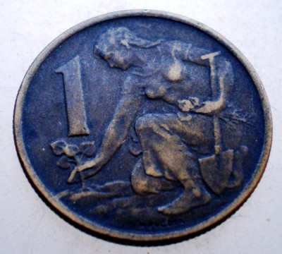 1.568 CEHOSLOVACIA 1 KORUNA 1957 foto