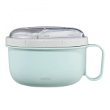 Cumpara ieftin Cutie rotunda pranz Xavax To Go cu tacam, microunde, 1100ml, albastru/gri