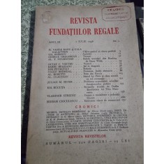 REVISTA FUNDATIILOR REGALE NR.7/1936