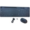 Set Tastatura-Mouse Wireless 2.4 GHz, SELERIS®, RGB reglabil, Suport Telefon/Tableta, USB-C/1500mAh/