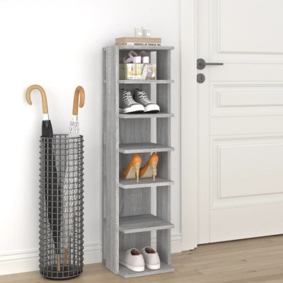 vidaXL Pantofar, gri sonoma, 27,5x27x102 cm, lemn prelucrat 815974 foto