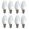 Set 8 Bec led forma lumanare E14 Lumina calda 4W LF 3042
