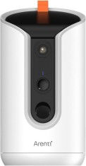 Camera supraveghere Arenti, 2K, 3MP, pentru animale de casa, cu dispenser de boabe, wireless 2.4/5 GHz, microSD max 256GB, detectie miscare si latrat, foto