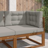 vidaXL Perna pentru canapea de exterior 3 pcs Gri Poliester 900881