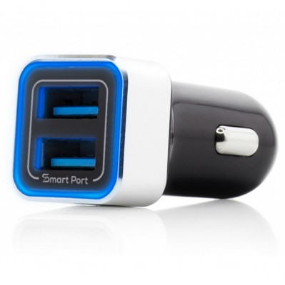 Incarcator Auto Vetter Fast Car Charger 3.4A 2Nd Gen 2xUSB Smart Port Negru CAAVTDP34AD foto