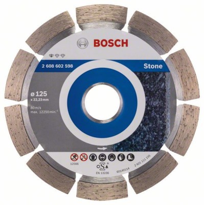 Bosch Disc diamantat Standard for Stone 125x22,23x1.6x10mm ProAdvanced PowerfulTools foto