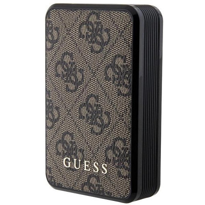 Guess 4G Leather Leather Metal Logo 18W 10000mAh powerbank - maro foto