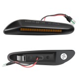 Комплект от 2 последователни мигача, LED, Съвместими с BMW E46 E36 E90 E91 E60 E61 E87 E88 E92 E93 X1 E84 X3 E83 X5 E53 E81, черни, Oem