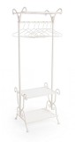 Cumpara ieftin Cuier fier alb patinat Emily 55x46x170 cm