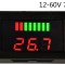 Tester Indicator stare baterie 12-72 V auto bicicleta trotineta rulota