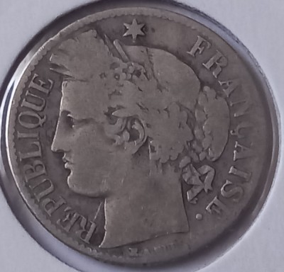 Franta , 1 Franc 1871 A foto