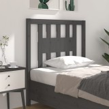 VidaXL Tăblie de pat, gri, 106x4x100 cm, lemn masiv de pin