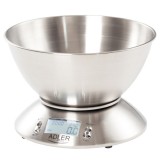 Cantar de bucatarie cu bol inox Adler, 1.8l, 5 kg max