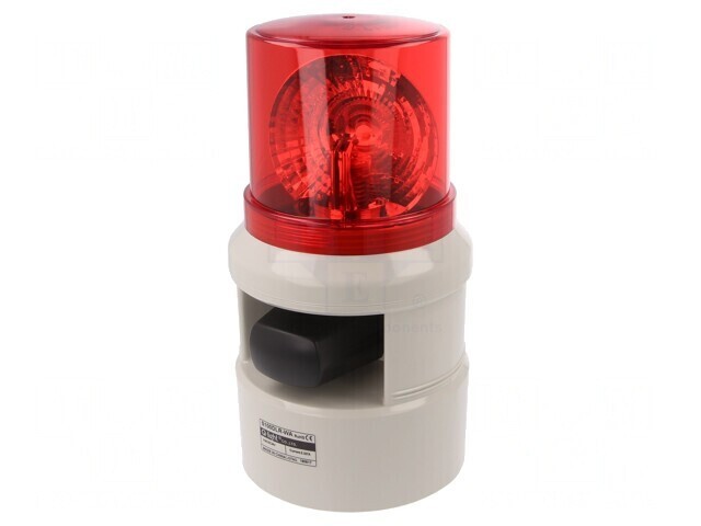 Semnalizator luminos și acustic 24VDC roșu