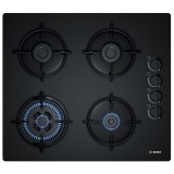 Plita incorporabila gaz POH6B6B10, 4 arzatoare, aprindere electrica, suporturi otel, negru