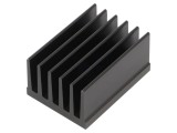 Radiator Extrudat cu Aripioare Negru 50mm x 36.8mm x 25mm