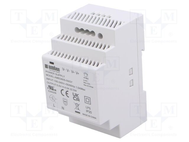 Alimentator pulsatoriu AIMTEC pentru şină DIN 54W 5VDC 4,5A 3kV