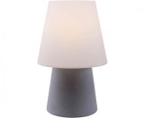 Veioza portabila No. 1, alb/ gri, 60 x 39 cm