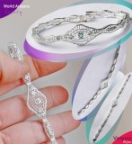 Bratara Vintage eleganta, filigran, cu Smarald Columbian Natural, Argint 925