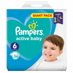 Scutece PAMPERS Active Baby 6 Giant Pack 56 buc foto